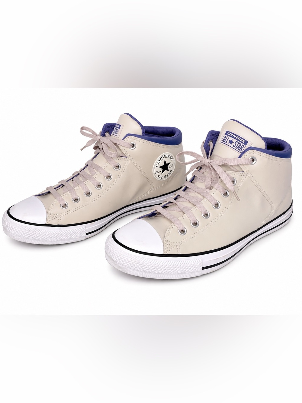 Converse Chuck Taylor All Star High Top Sneakers Cream Lavender Men’s 11